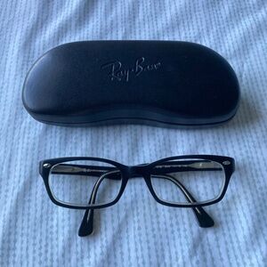 Ray-Ban 5150 2034 OPTICS Frame Black On Transparent Unisex PRE-OWNED without Len